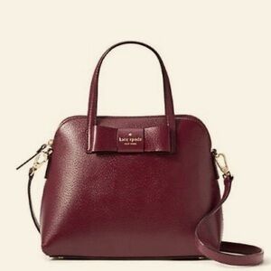 Kate Spade Matthew Satchel maroon burgundy bag